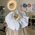 Light Blue Ruffled Scrunchie